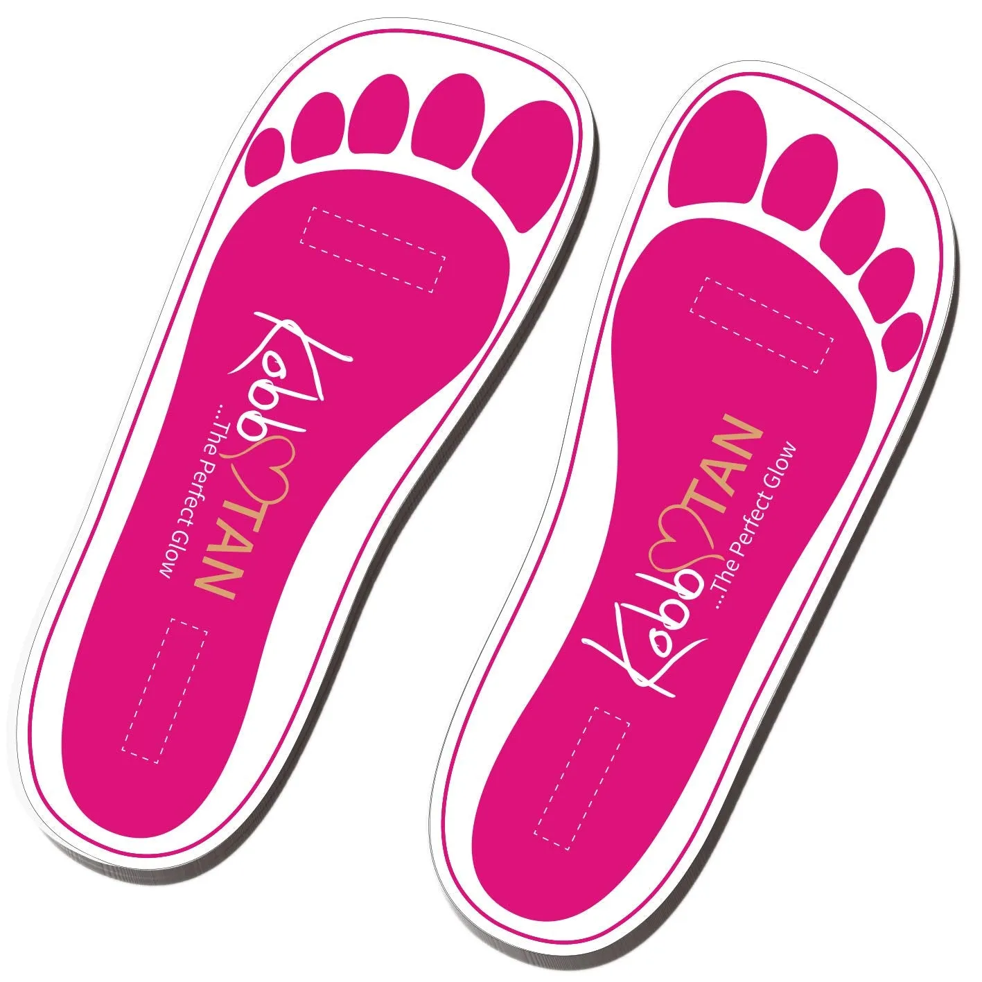 60 Pairs(120feets) Spray Tan Feet Pads For Sunless Spray Tanning in Pink