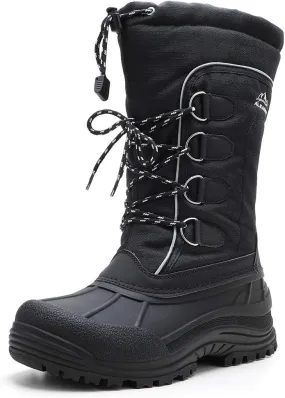 ALEADER Men's Winter Waterproof Insulated Shell Warm Inner Comfortable Outdoor Snow Boots