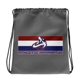 Athletic Apparatus Grey rwb logo Drawstring bag