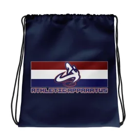 Athletic Apparatus Navy rwb logo Drawstring bag