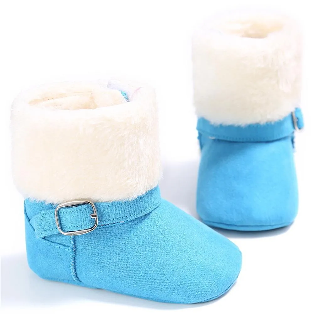 Baby Unisex Magic Tape Fur Winter Boots Wholesale