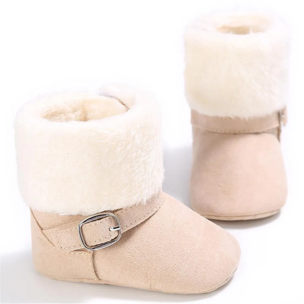 Baby Unisex Magic Tape Fur Winter Boots Wholesale