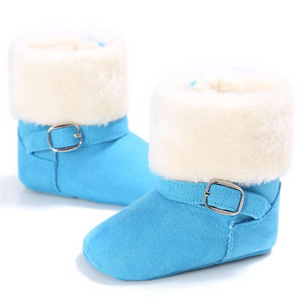 Baby Unisex Magic Tape Fur Winter Boots Wholesale