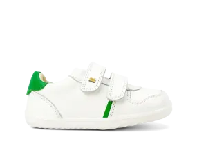 Bobux Step Up Riley Trainer - White   Emerald