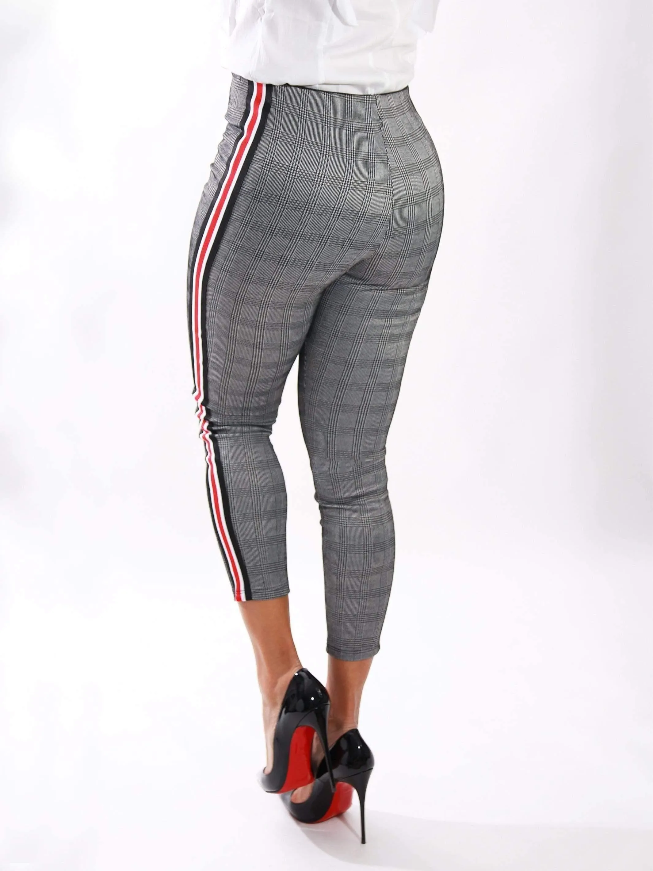 Breaking Plaid | Classic Pants with Side Stripes