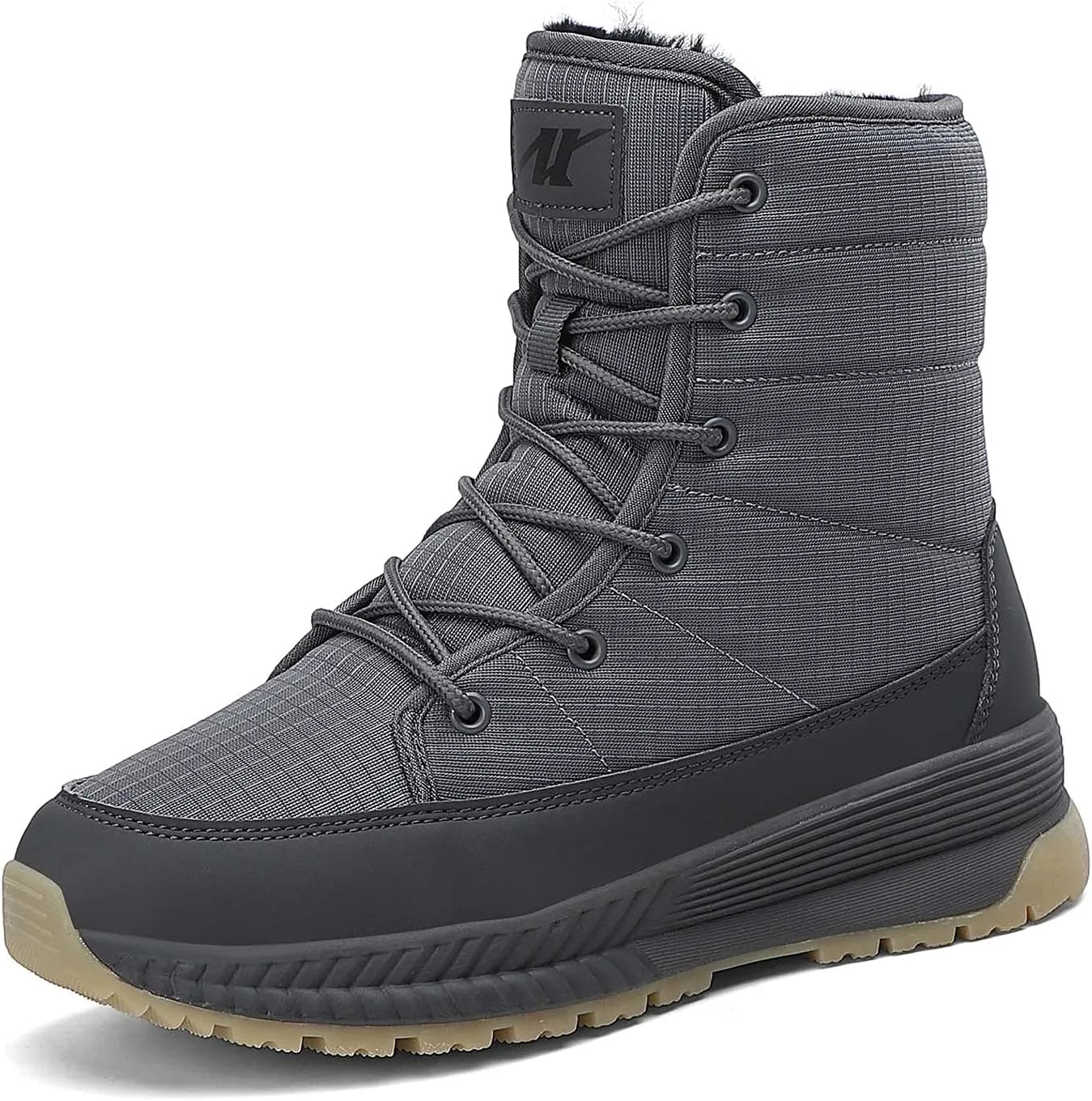 CERYTHRINA Womens Snow Boots Winter Warm Plush Fleece Lined Ankle Booties Waterproof Zipper Lace-up Outdoor Hiking Shoes