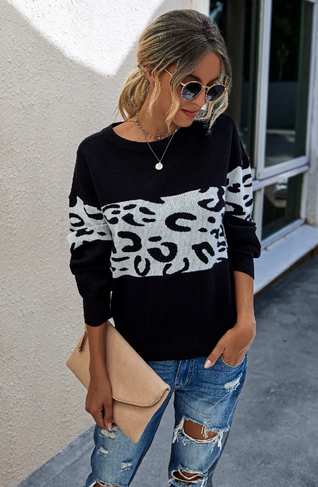 Cozy Leopard Sweater