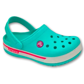 Crocs CrocBand Clogs (Turquoise/Fuchsia)