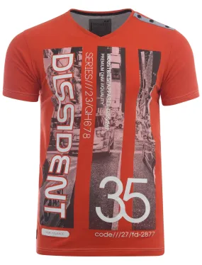 Dissident Discode red t-shirt