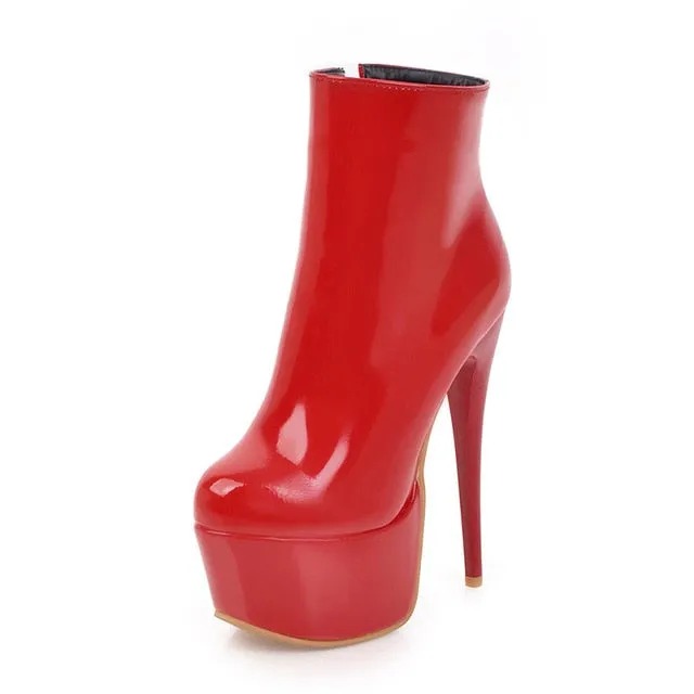 Dora Winter Ankle Boots: High Heel Ankle Boots