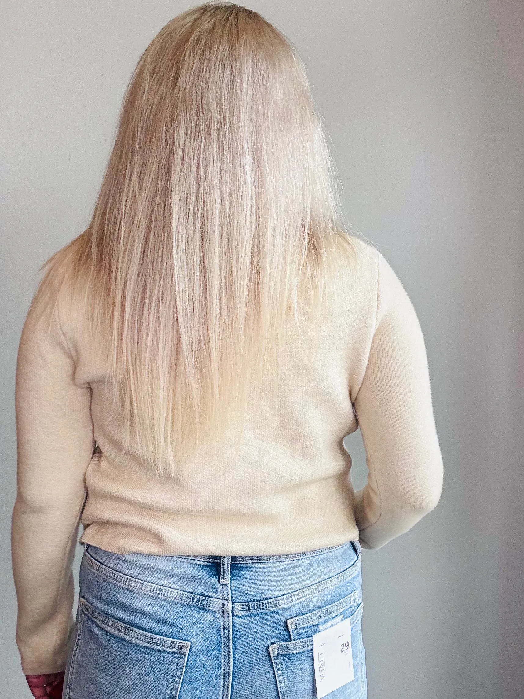Double-Breasted Relaxed Crop Sweater Jacket