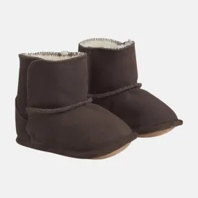 En-Fant Leather Suede Boots - Coffee Bean