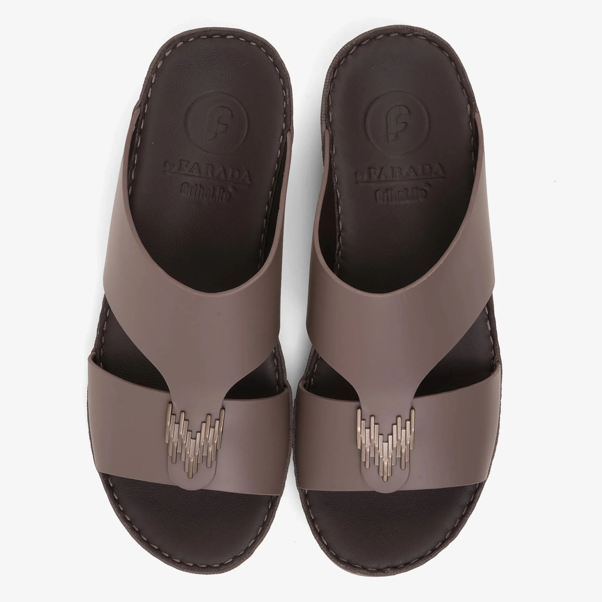 FARADA PREMIUM LEATHER 3D BUCKLE SANDALS PERRISA