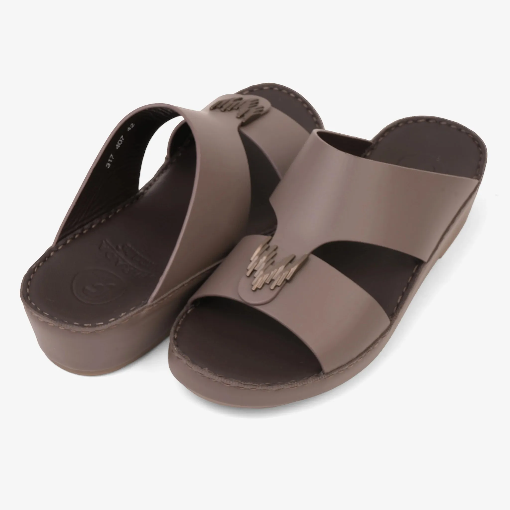 FARADA PREMIUM LEATHER 3D BUCKLE SANDALS PERRISA