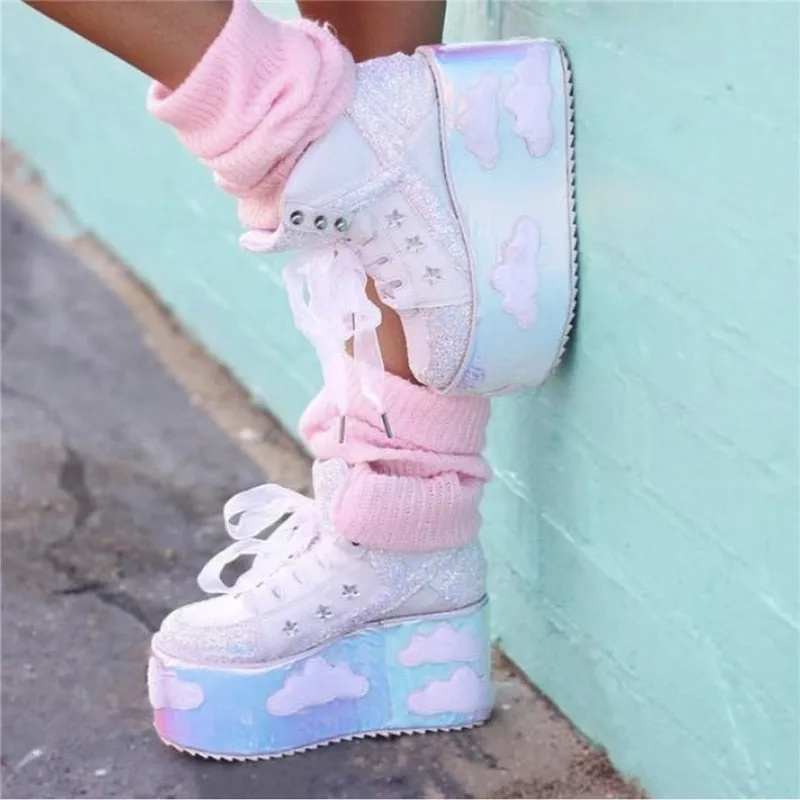 High Platform Cloud Sneakers