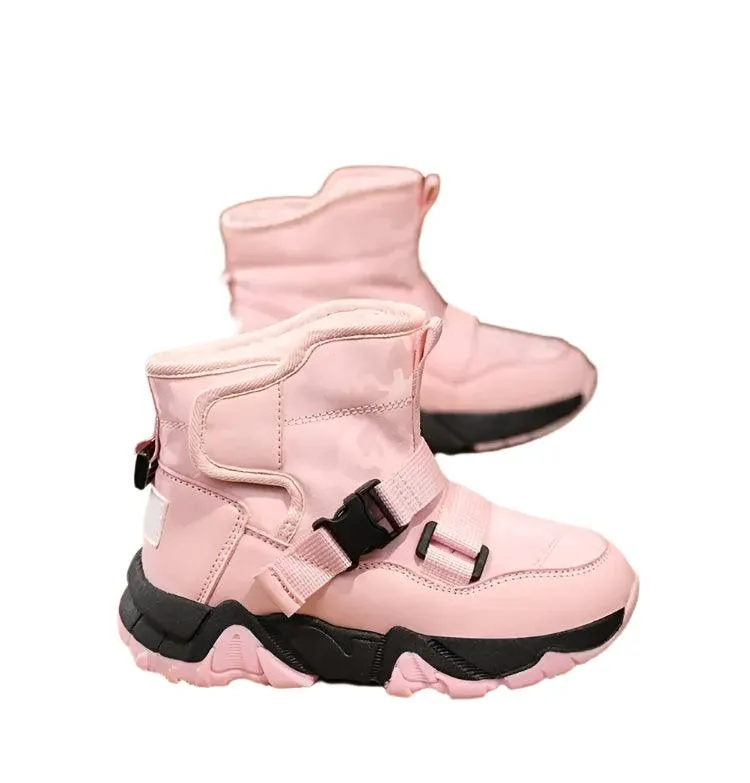 High-Quality Winter Adventure Anti-Slip Outdoor Plush Warm Snow Kids Boots