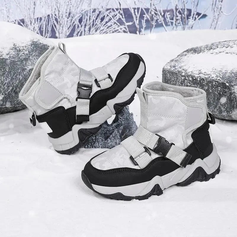 High-Quality Winter Adventure Anti-Slip Outdoor Plush Warm Snow Kids Boots