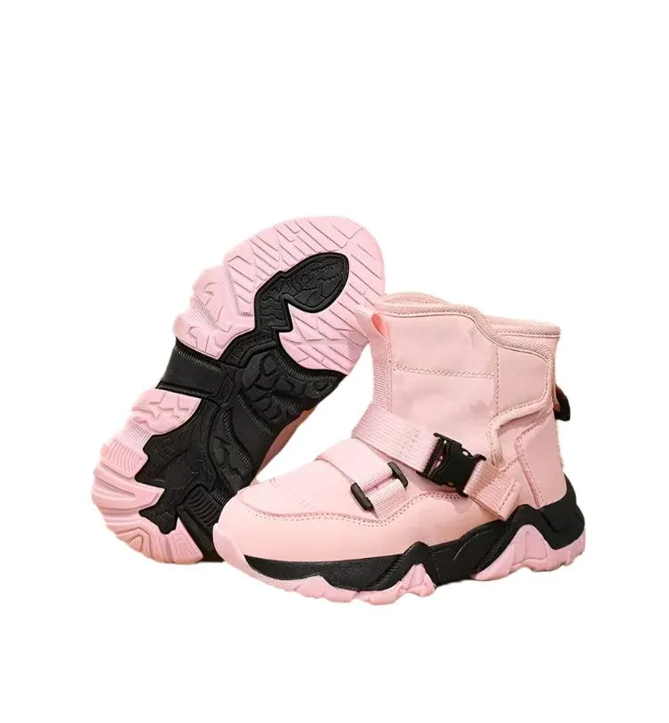 High-Quality Winter Adventure Anti-Slip Outdoor Plush Warm Snow Kids Boots