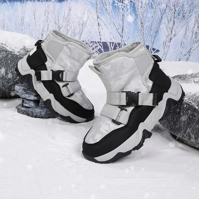 High-Quality Winter Adventure Anti-Slip Outdoor Plush Warm Snow Kids Boots