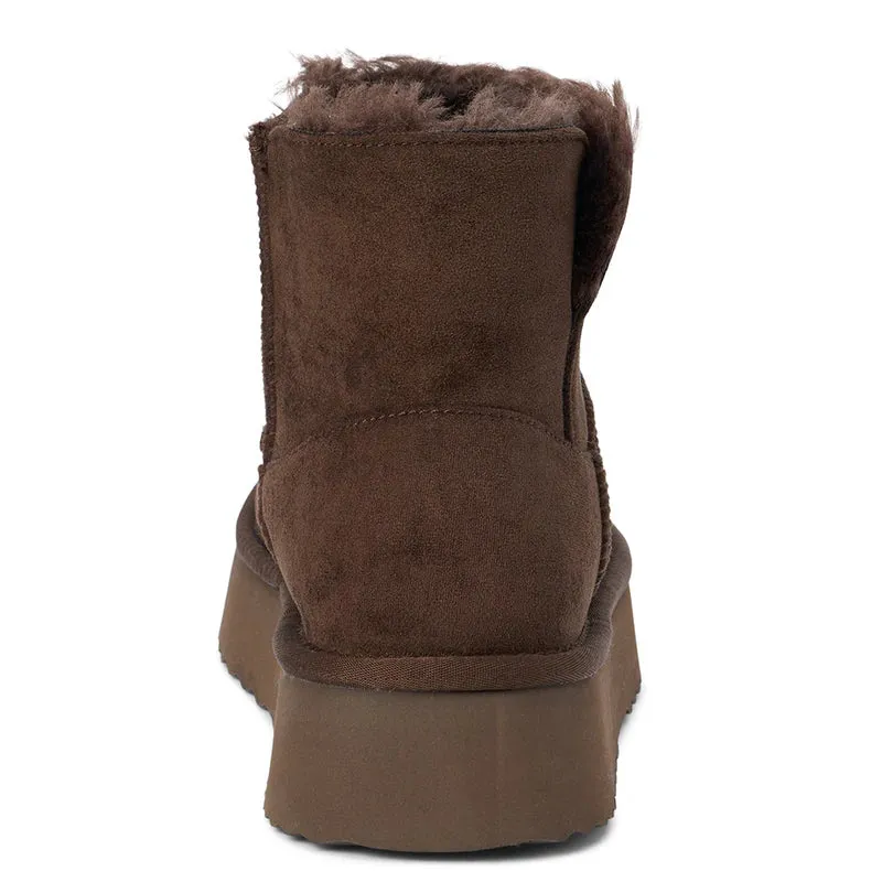 Matisse Yukon Platform Ankle Boot - Chocolate