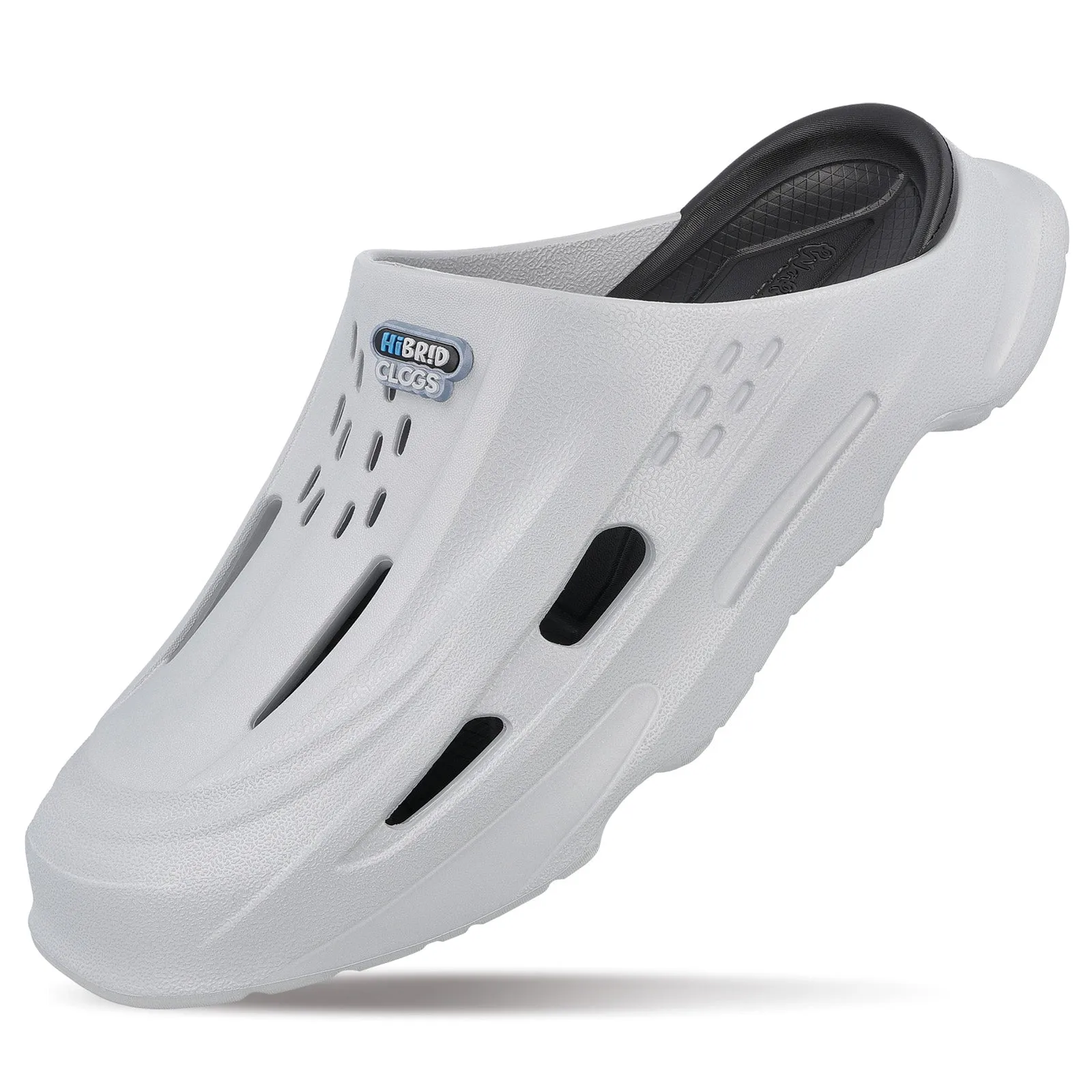 Men's Hybrid Clogs  - WE8787 Black Grey