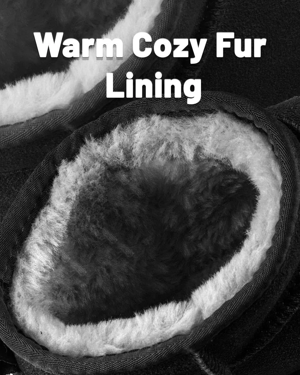 Mini Snow Boots for Women Anti-Slip Womens Boots Fur Fleece Lined Ankle Boot Winter Suede Snow Boots Indoor & Outdoor