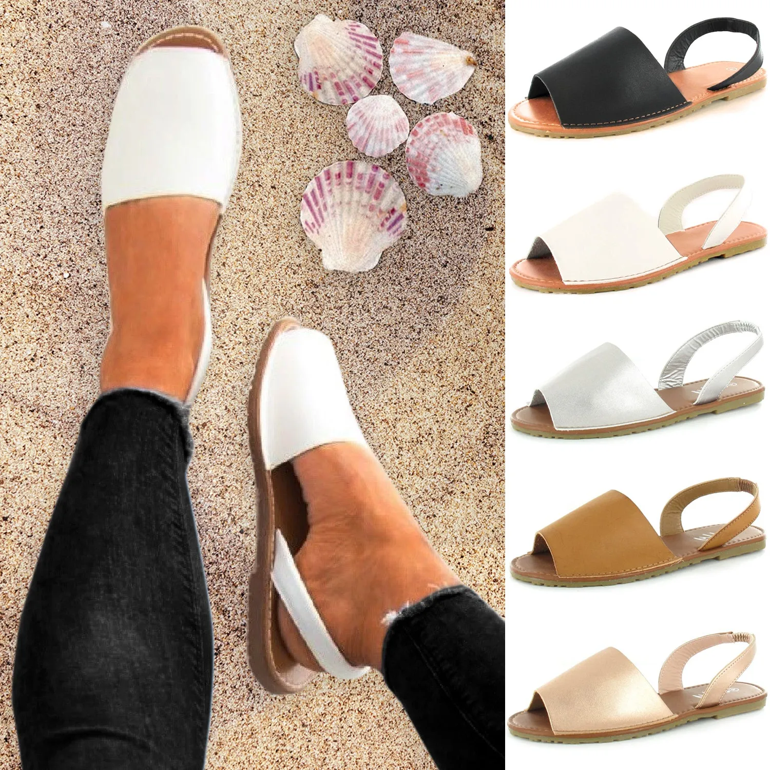 Plain Traditional Comfy Summer Menorcan Sandals