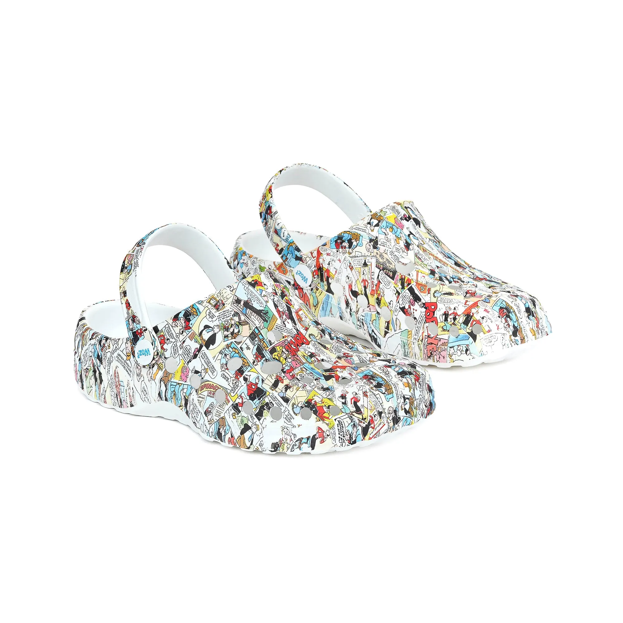 Popeye Comix Print  Clogs