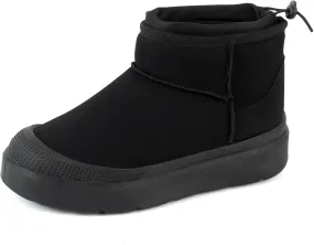 Samilor Platform Mini Boot for Women Short Ankle Boot Suede Upper Winter Boots Warm Fur Fleece Lined Snow Platform Boot for Outdoor