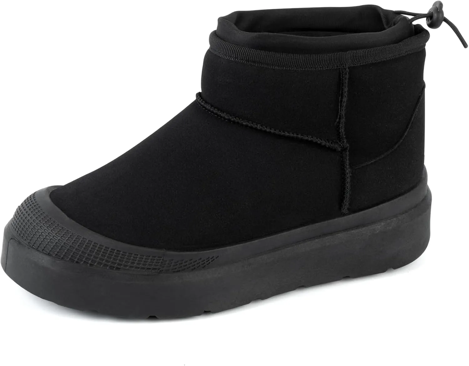 Samilor Platform Mini Boot for Women Short Ankle Boot Suede Upper Winter Boots Warm Fur Fleece Lined Snow Platform Boot for Outdoor