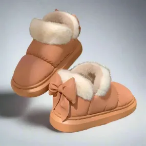 Short Winter Boots for Women: Cozy Bow Boots