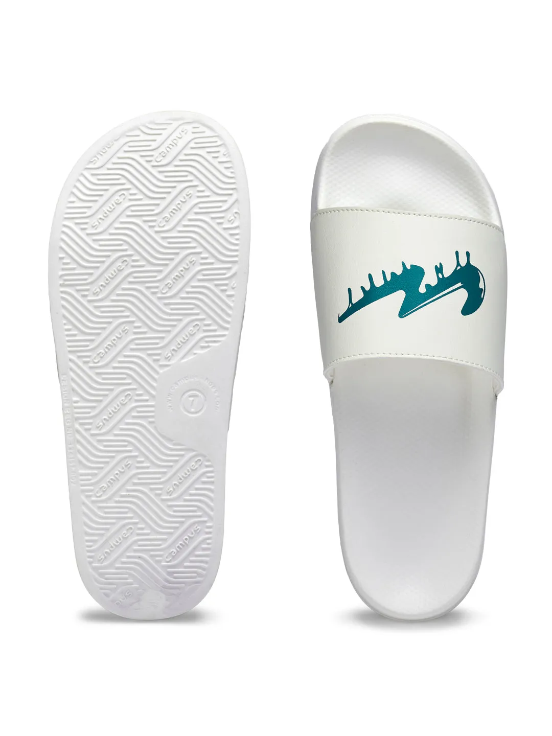 SL-443 White Men's Slides