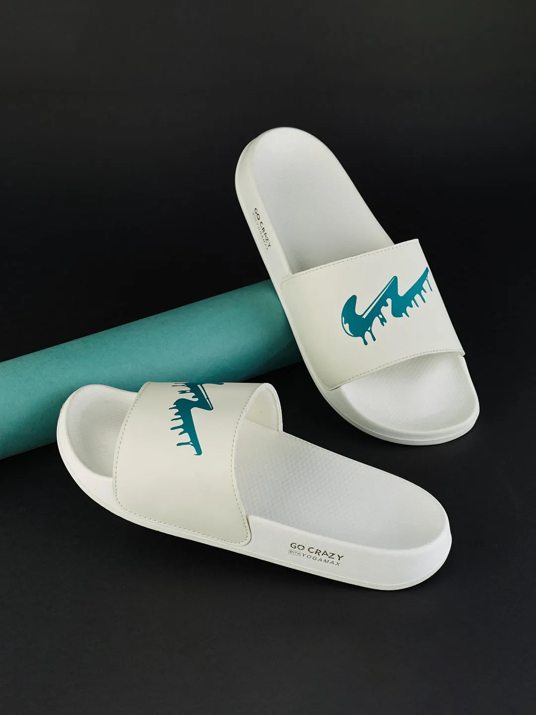 SL-443 White Men's Slides