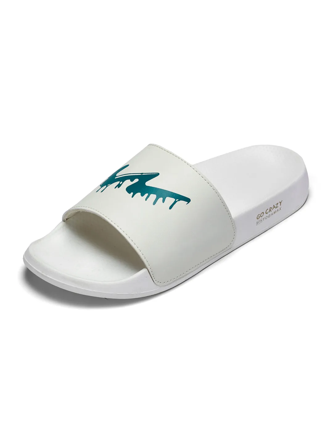 SL-443 White Men's Slides