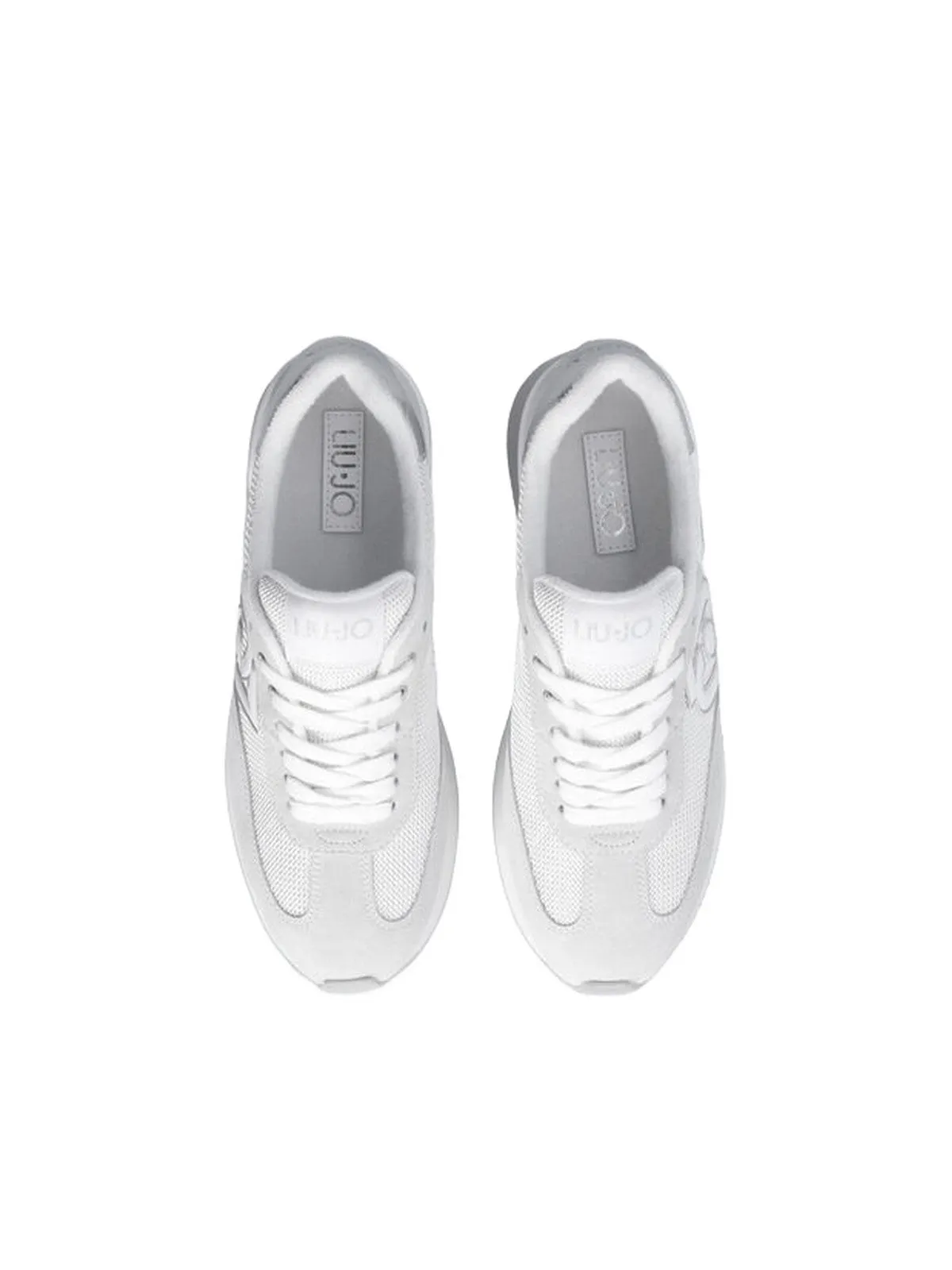 Sneaker Donna LIU JO SHOES - Dreamy platform in brighty mesh - Bianco
