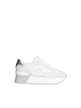 Sneaker Donna LIU JO SHOES - Dreamy platform in brighty mesh - Bianco