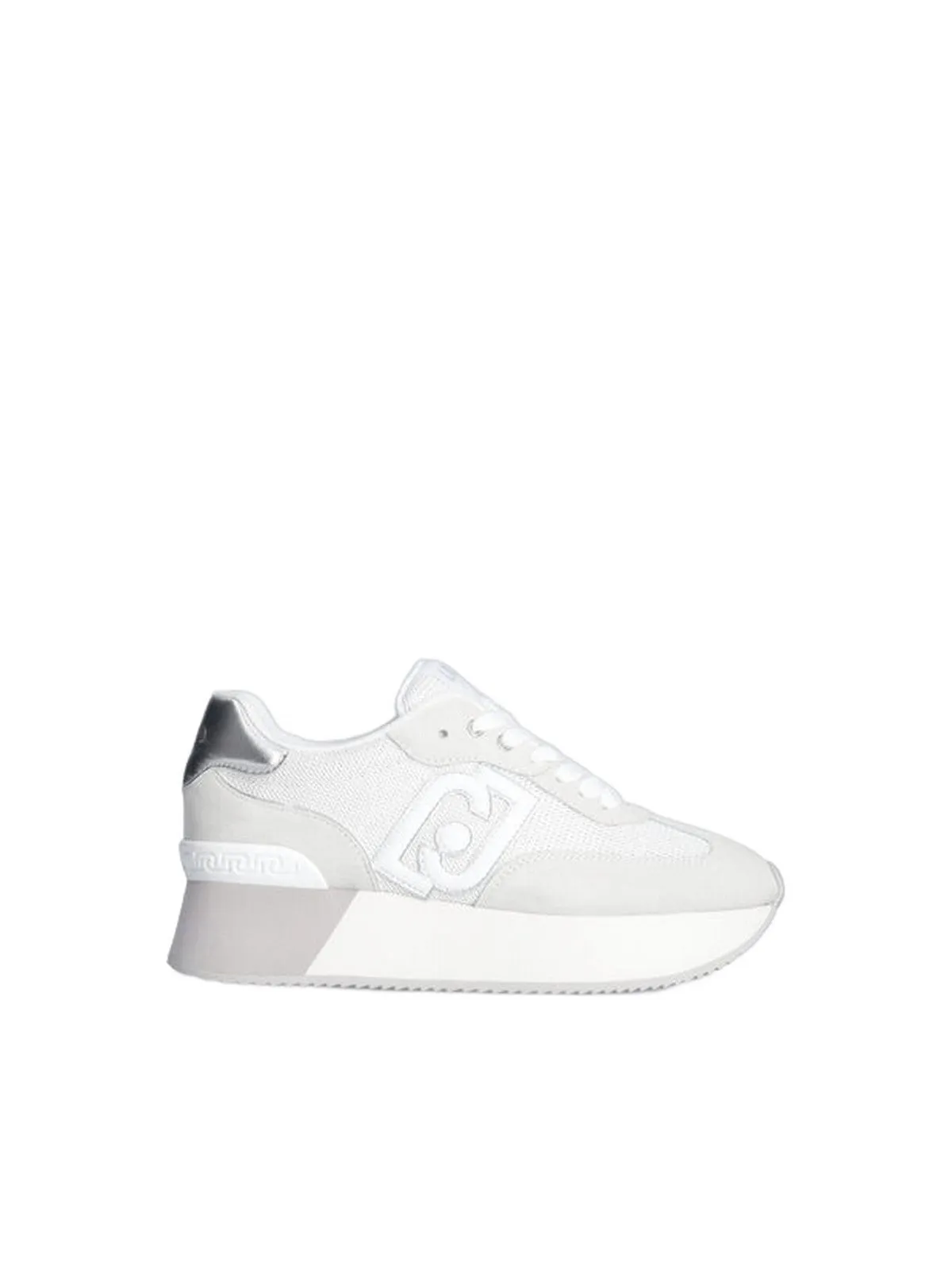Sneaker Donna LIU JO SHOES - Dreamy platform in brighty mesh - Bianco