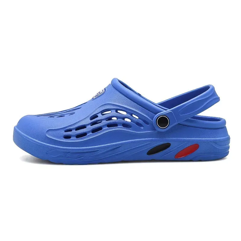 Summer Men's Light EVA Casual Sandals - Hole Clogs, Outdoor Beach Slippers