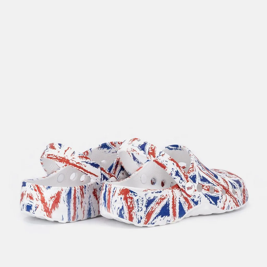 UK Flag Clogs