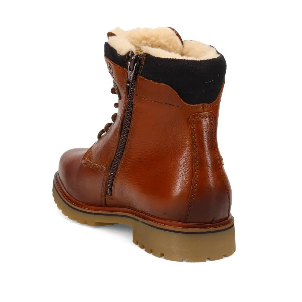 Warm-Lined Leather Ankle Boots - BUG40517 / 326 004