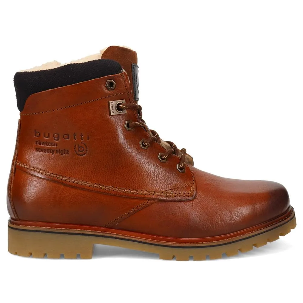 Warm-Lined Leather Ankle Boots - BUG40517 / 326 004