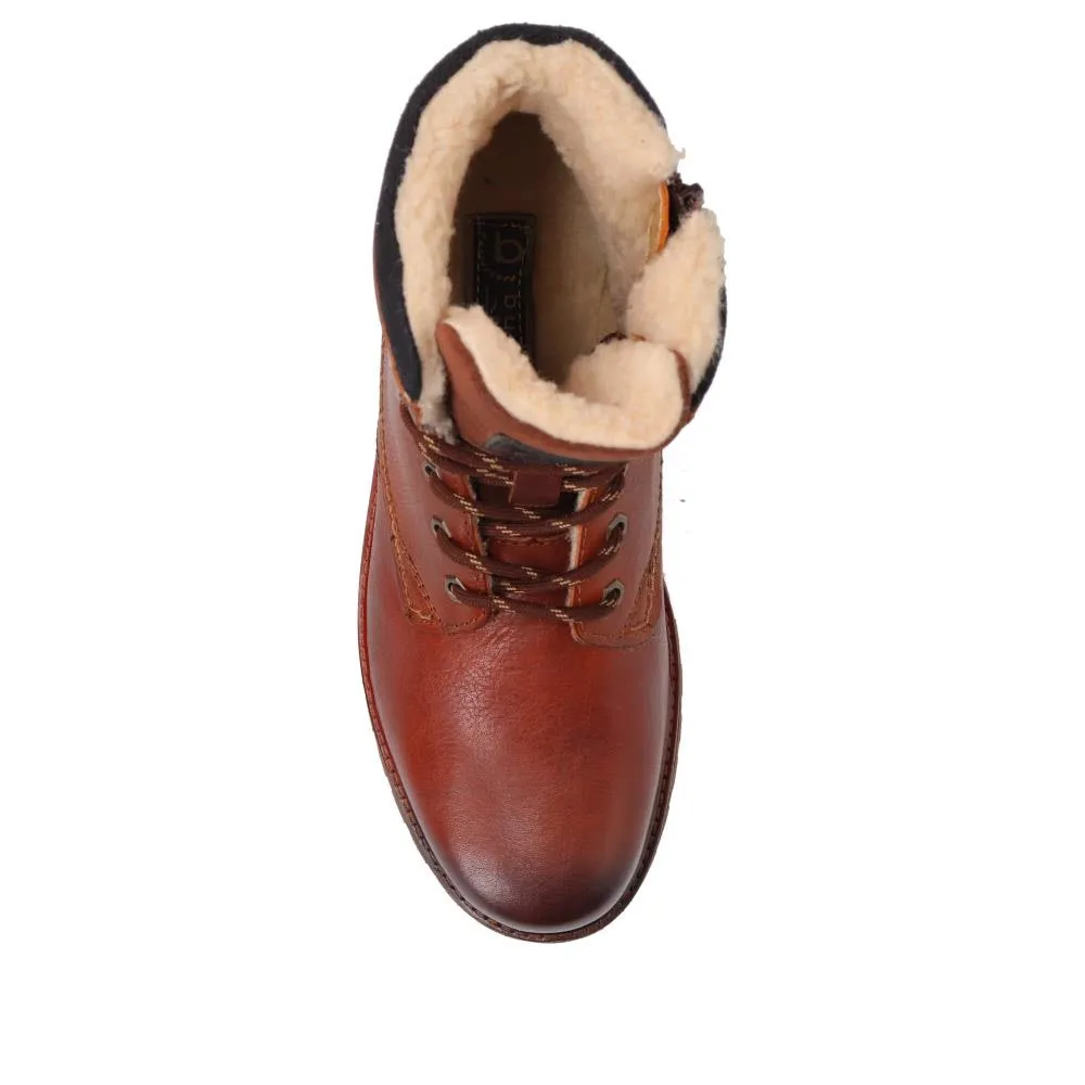 Warm-Lined Leather Ankle Boots - BUG40517 / 326 004