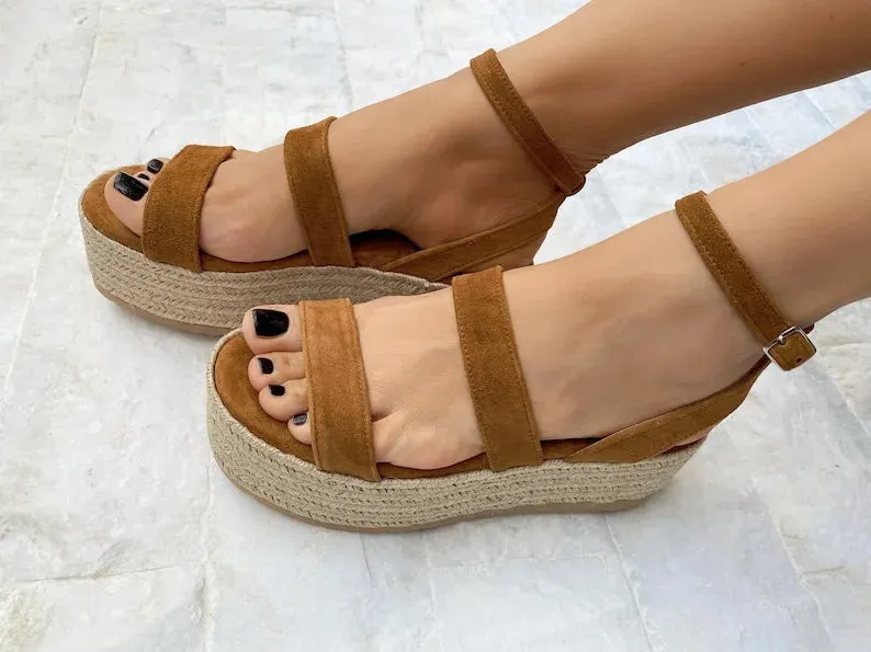 Women Wedge Platform Heeled Sandals