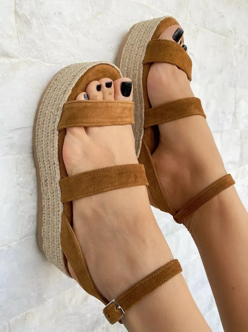 Women Wedge Platform Heeled Sandals