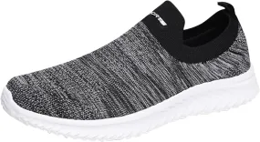 Womens Slip On Walking Shoes Non Slip Running Shoes Running Shoes for Women Arch Support Ladies Shoes Casual White Sneakers Brown Tennis Shoe Cross Trainer Shoe